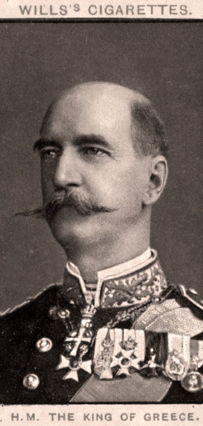 HM O rei da Grécia, 1908. de WD and HO Wills
