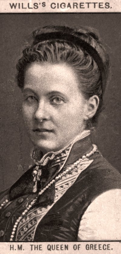 HM A rainha da Grécia, 1908. de WD and HO Wills