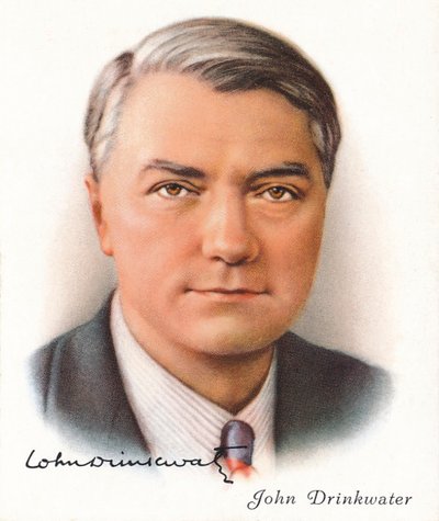 John Drinkwater, 1937. Artistas: Desconhecido, WD & HO Wills. de WD and HO Wills