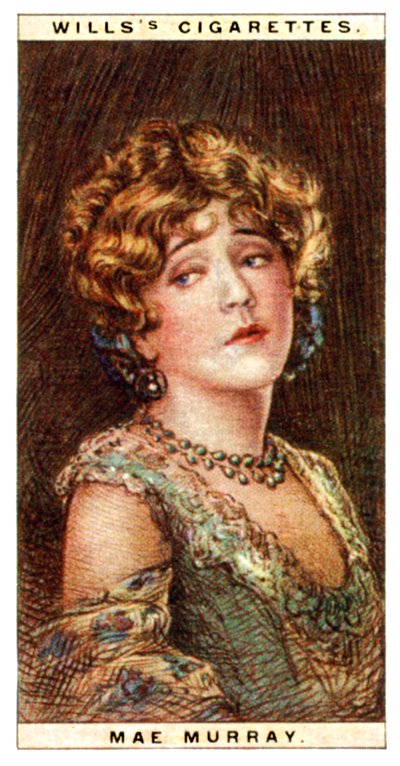 Mae Murray 1889-1965, atriz americana, 1928. de WD and HO Wills