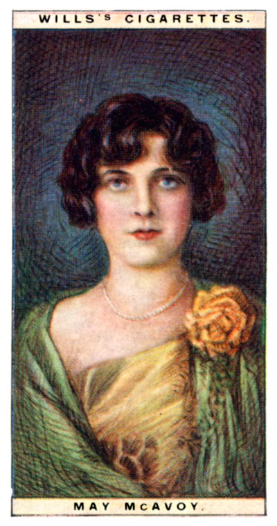 May McAvoy 1899-1984, atriz americana, 1928. de WD and HO Wills