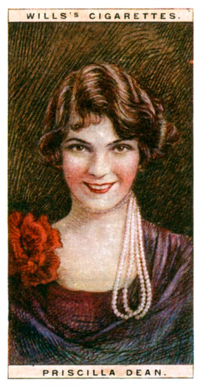 Priscilla Dean 1896-1987, American atress, 1928. de WD and HO Wills