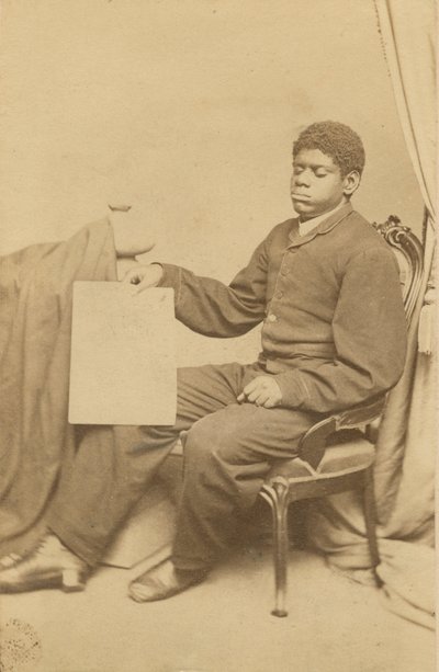 Carte-de-visite de Thomas Wiggins, também conhecido como Tom Cego, ca. 1870. de WL Germon