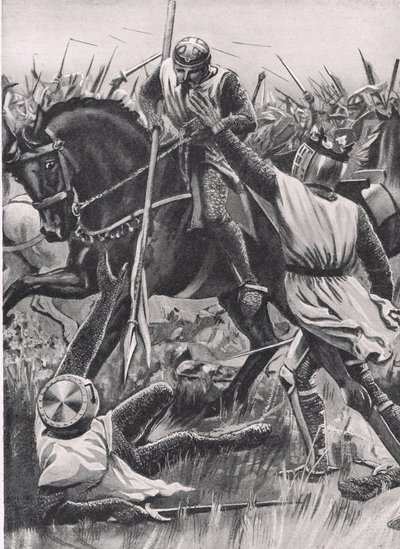 "Hold Fellow, I am Henry of Winchester you King", ilustração de 