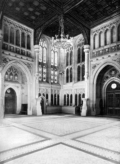 A entrada, Câmara dos Comuns, Westminster, Londres, c1905. de W.S. Campbell