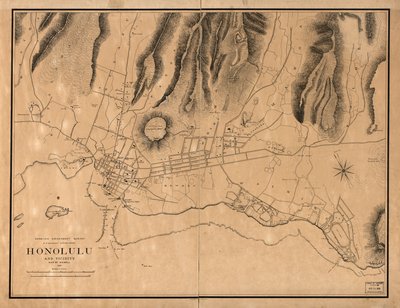 Honolulu e arredores de W. A.; Alexander Wall