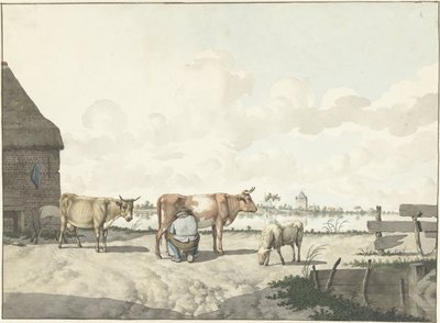 Fazendeiro de ordenha de W. Barthautz