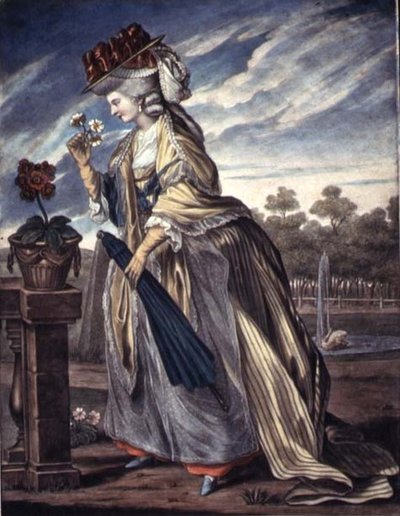 Fashions for April, c.1790 (aquarela sobre papel) de W. Belch