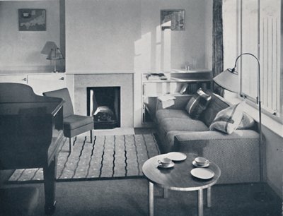 Elsa Booth - Sala planejada para acomodar um grande pianoforte, 1939 de W. Dennis Moss