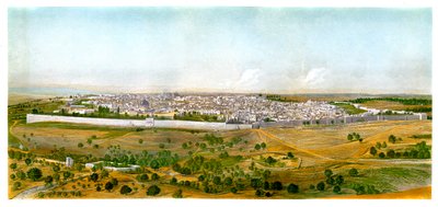 Panorama de Jerusalém, c1870. de W. Dickens