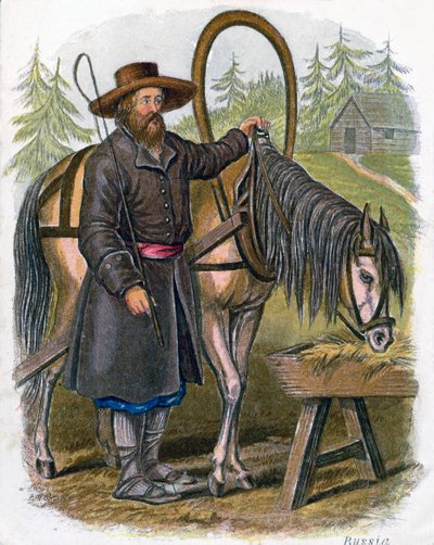 "Camponês Russo", 1809. de W Dickes