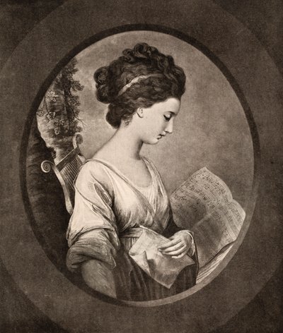 Senhorita Stephenson, final do século XVIII, 1912 de W. Dickinson
