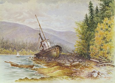 O Castor S.S. ao Entrar na Burrard Inlet de W. Ferris