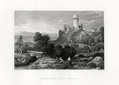 Castelo Eppstein, montanhas Taunus, Alemanha, século XIX de W. Forrest