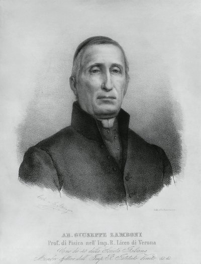 Retrato de Giuseppe Zamboni (1776-1846), sacerdote e físico católico italiano de John Ward Dunsmore