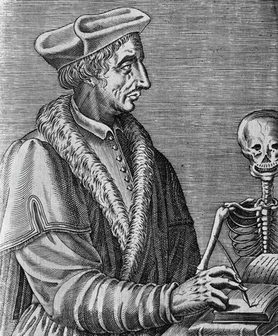 Retrato de Jean Francois Fernel (1497-1558), médico francês, astrônomo e matemático, gravura de Nicolas II de Larmessin (ca. 1638-1694) de John Ward Dunsmore