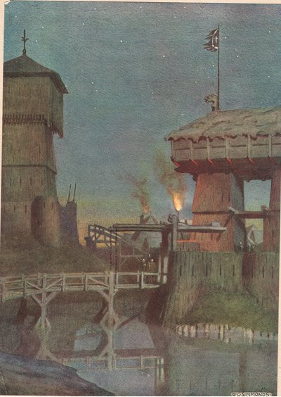 Elsinore, de &39;Hamlet&39; de William Shakespeare, edição publicada por Hodder und Stoughton em 1915 de W. G. Simmonds