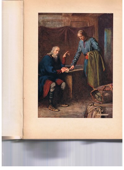 Polonius envia Reynaldo para checar seu filho Laertes, de &39;Hamlet&39; de William Shakespeare, edição publicada por Hodder und Stoughton em 1915 de W. G. Simmonds
