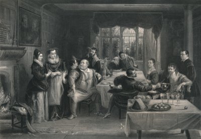 Falstaff e seus amigos As Alegres Esposas de Windsor, c1870 de W. Greatbatch
