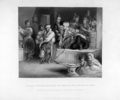 Correio turco Relating the News of the Capture of Acre, século XIX. de W. Greatbatch