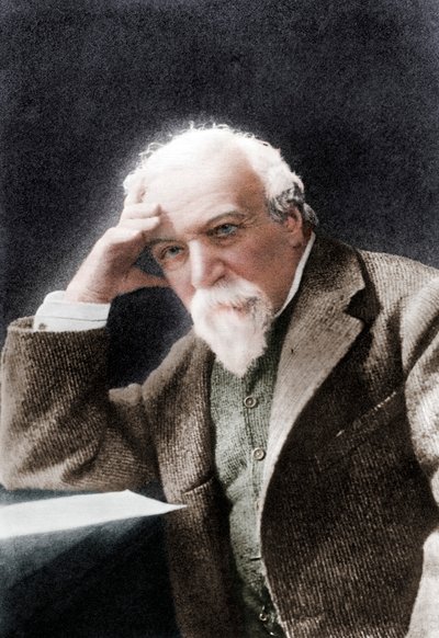 Robert Browning, poeta e dramaturgo inglês, final do século XIX.   de W H Grove