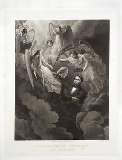 Abraham Lincoln, o mártir, vitorioso, gravado por John Sartain (1808-97), c.1866 de W. H. Hermans
