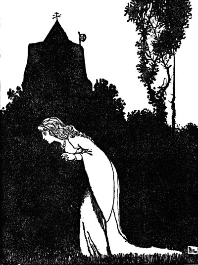 Devo me aventurar no cemitério da igreja, c1930 de William Heath Robinson