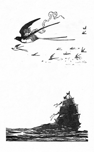 A andorinha subiu alto no ar, c1930 de William Heath Robinson