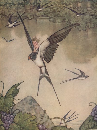 Sim, eu irei contigo! Disse Tommelise, c1930 de William Heath Robinson