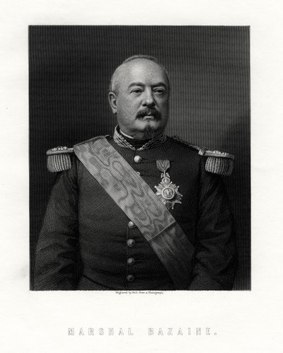 Achille Francois Bazaine, marechal da França, século XIX. de W. Holl