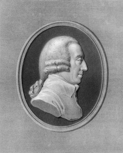 Adam Smith, filósofo e economista escocês do século XVIII, 1836. de W. Holl