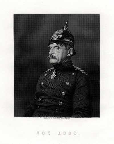 Albrecht Theodor Graf Emil von Roon, soldado e político prussiano, século XIX. de W. Holl