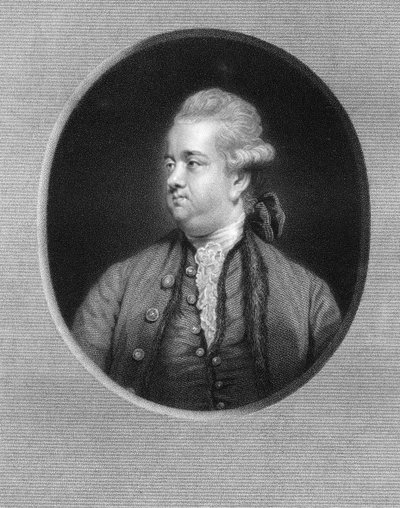 Edward Gibbon, historiador britânico do século XVIII, 1836. de W. Holl