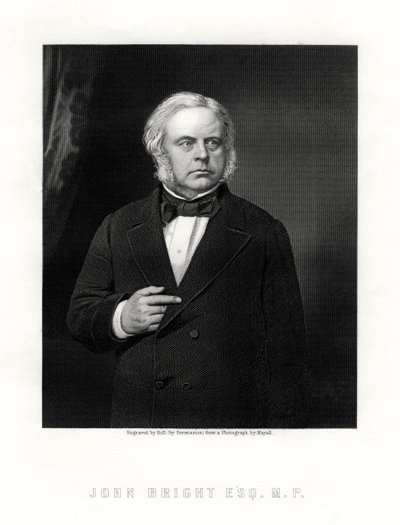 John Bright, estadista radical e liberal britânico, século XIX. de W. Holl