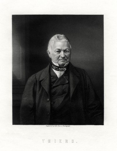 Louis Adolphe Thiers, estadista e historiador francês, século XIX. de W. Holl