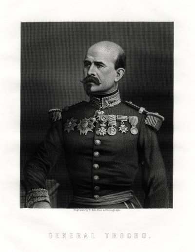 Louis Jules Trochu, líder militar e político francês, século XIX de W. Holl