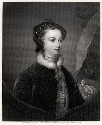 Mary Stuart, rainha dos escoceses, século XIX de W. Holl