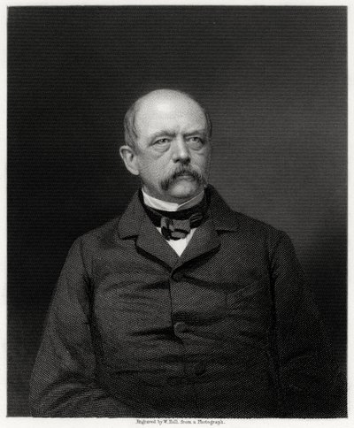 Otto von Bismarck, estadista alemão, século XIX de W. Holl