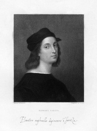 Rafael, mestre pintor florentino, 1834. de W. Holl
