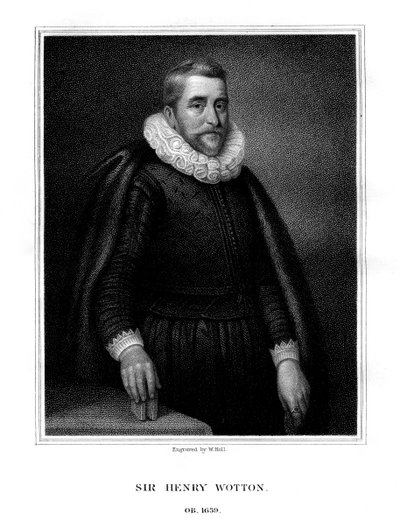 Sir Henry Wotton, autor e diplomata inglês, 1824. de W. Holl