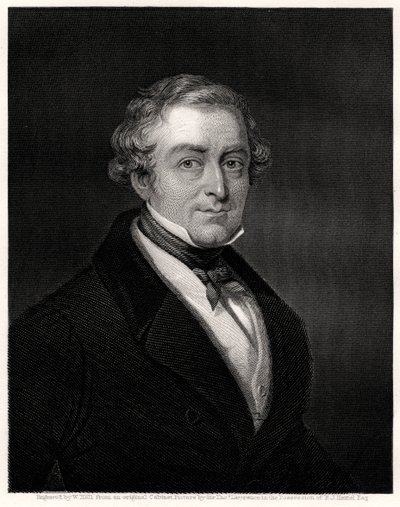 Sir Robert Peel, primeiro ministro britânico, século XIX de W. Holl