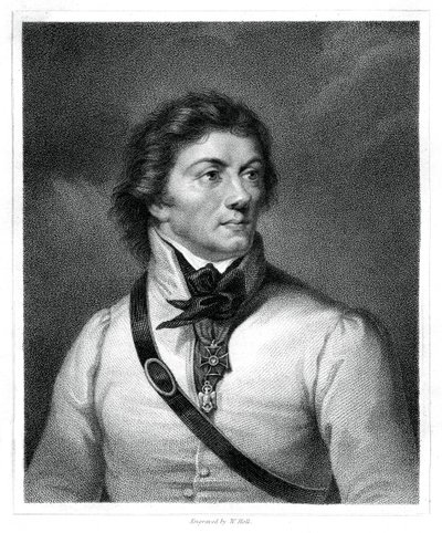 Tadeusz Kosciuszko, herói nacional polonês e lituano, general e líder, 1833 de W. Holl