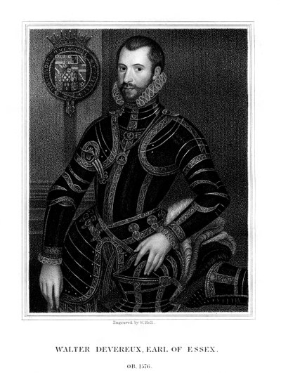 Walter Devereux, 1º Conde de Essex, nobre inglês, 1824. de W. Holl