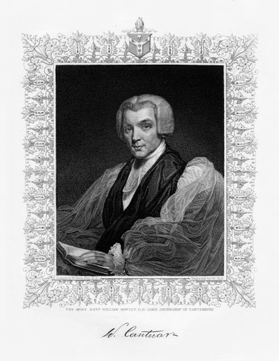 William Howley, arcebispo de Canterbury, século XIX. de W. Holl