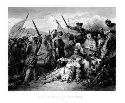 A Batalha de Ravena, 11 de abril de 1512, 1875 de W. Hulland