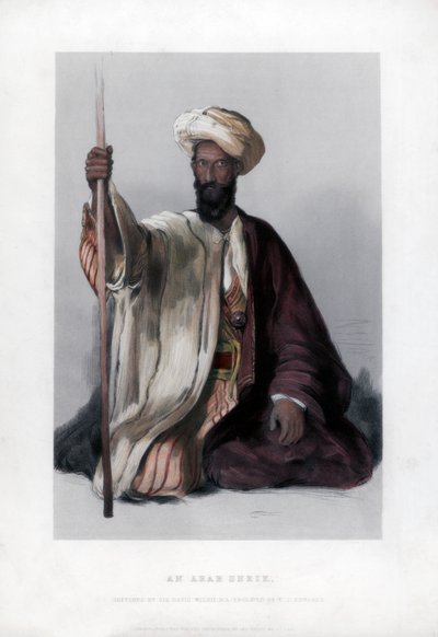 Um xeique árabe do século XIX de W. J. Edwards