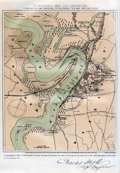Vicksburg, Mississippi, e suas defesas, 1862-1867. de W Kemble