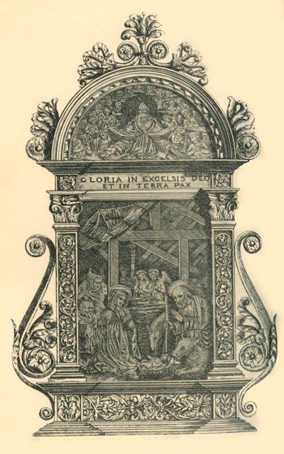 Pax de prata com presépio, início do século XIX, 1881. de W. M. McGill