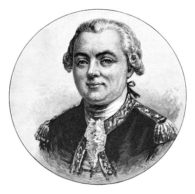 Jean Francois Galaup, conde de La Perouse, oficial da Marinha francês e explorador, 1886. de W. Macleod