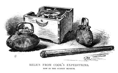 Relíquias das expedições de Cooks, 1886. de W. Macleod